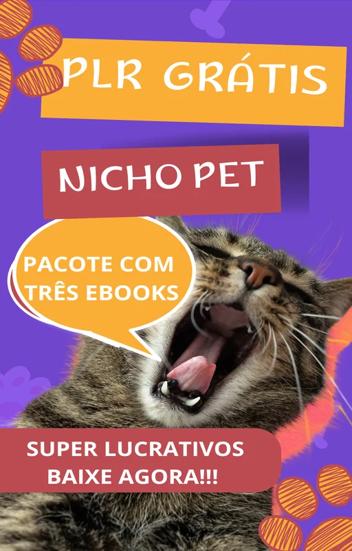 Pacote Ebooks PLR Gratis Nicho Pet Super Lucrativo - Capa do e-book