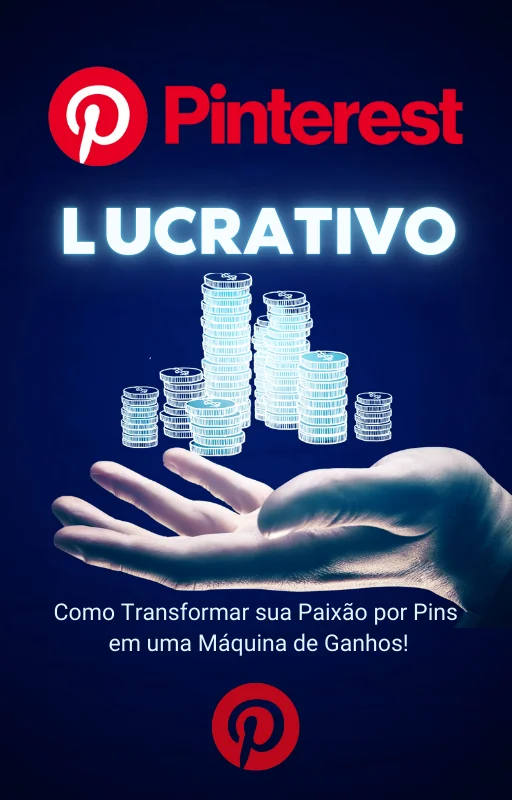 Pinterest Lucrativo Ebook PLR - Capa do e-book