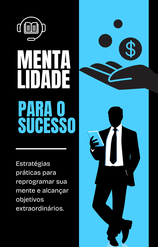 Mentalidade para o Sucesso Ebook PLR com Direito de Revenda - Capa do e-book