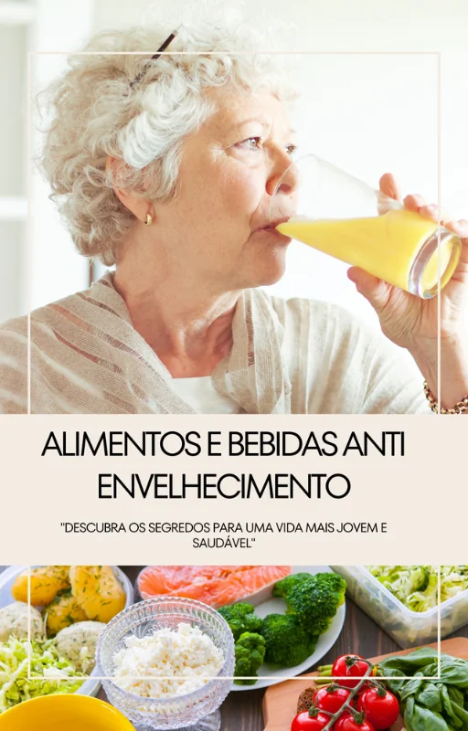 Alimentos e Bebidas Anti Envelhecimento - Capa do e-book