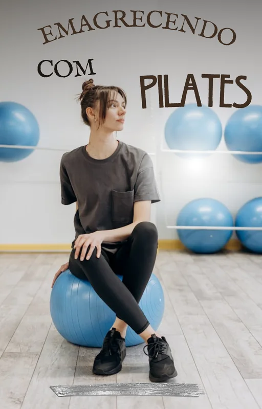 Emagrecendo com Pilates Ebook PLR - Capa do e-book