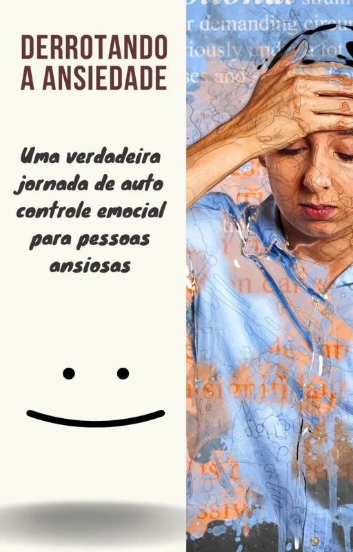 Derrotando a Ansiedade Ebook PLR com Direito de Revenda - Capa do e-book