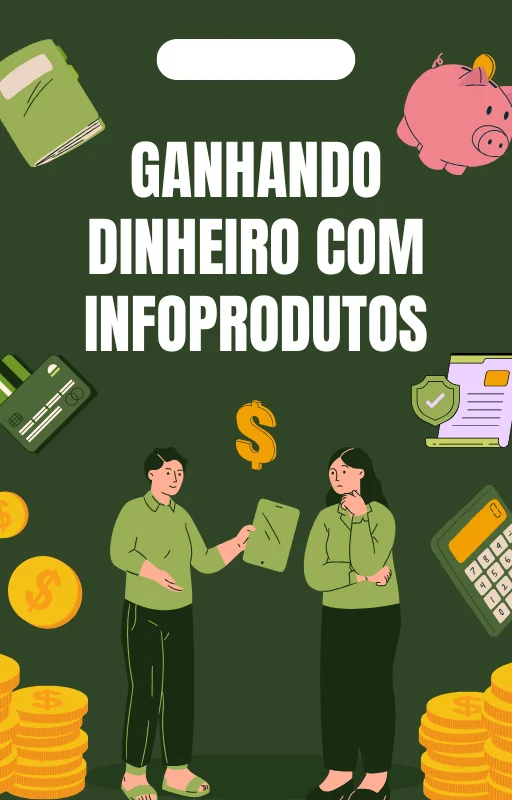 Como Ganhar Dinheiro com Infoprodutos Ebook PLR - Capa do e-book